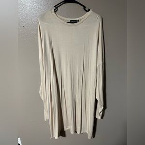 Boohoo Tan long sleeve dress